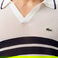 Lacoste Erkek Classic Fit Kısa Kollu Polo Yaka Çizgili Beyaz Triko