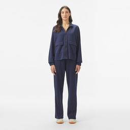 Lacoste Kadın Loose Fit Lacivert Eşofman Altı Lacivert