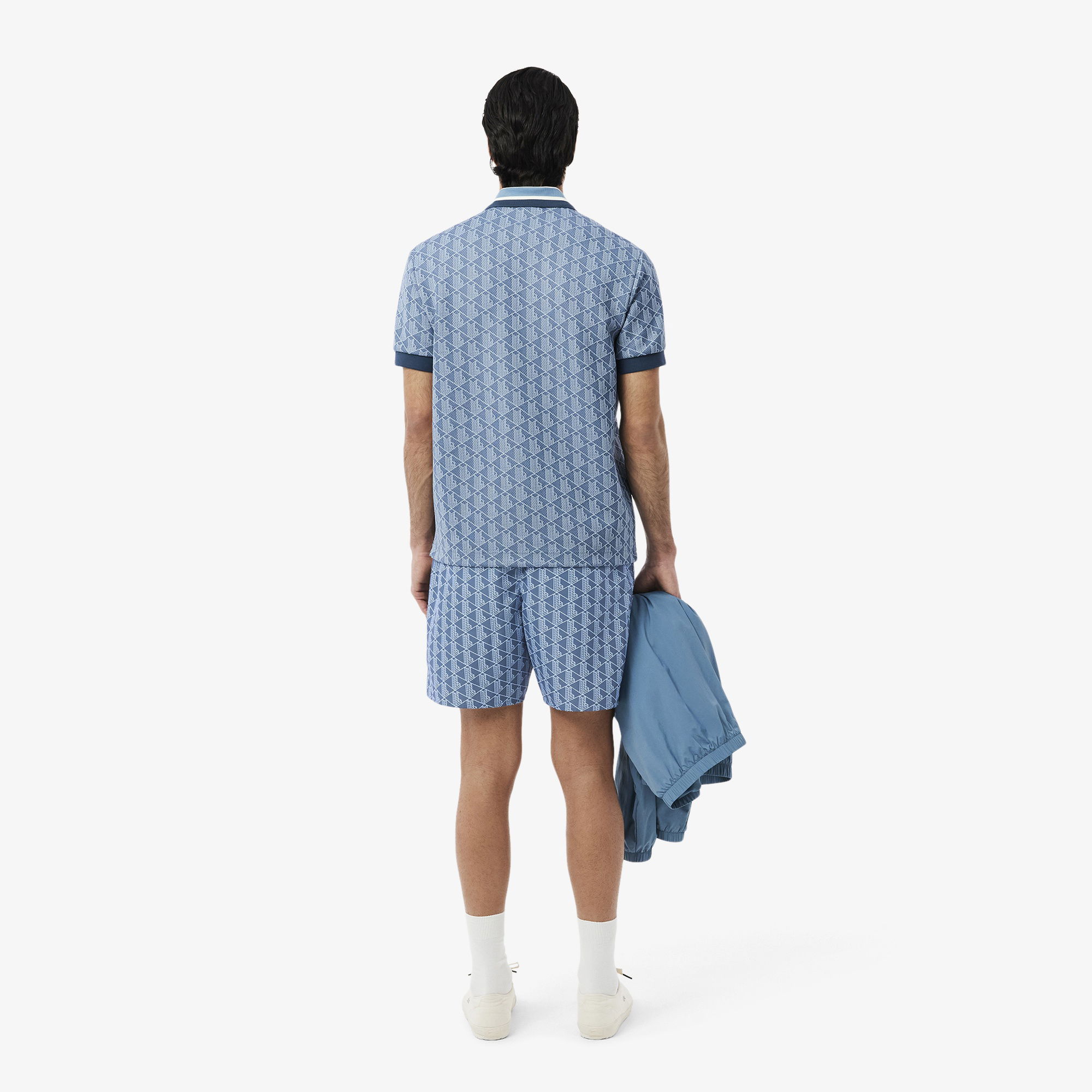 Lacoste Erkek Monogram Mavi Mayo
