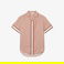 Lacoste Kadın Oversize Fit Kısa Kollu Monogram Bej Gömlek
