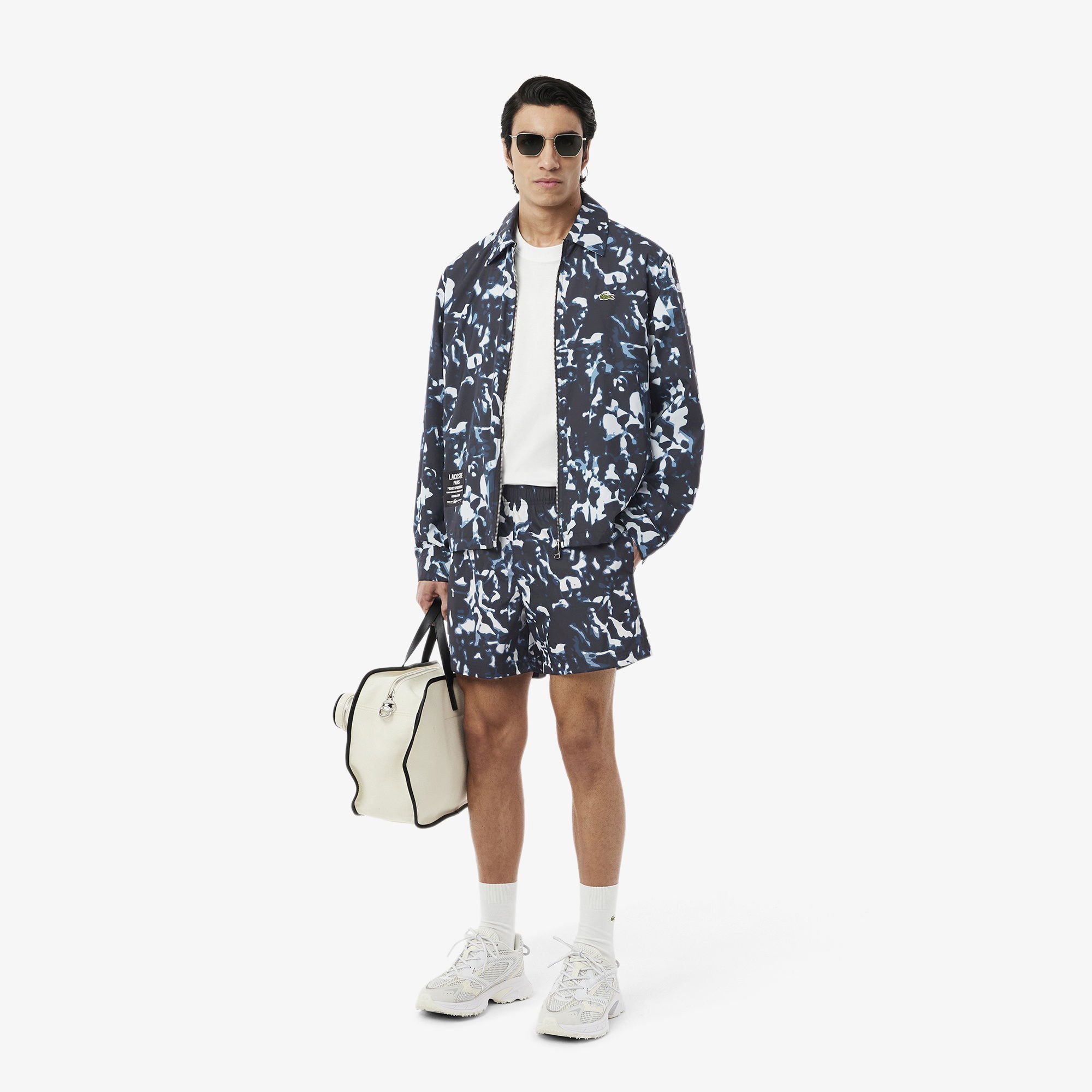 Lacoste Erkek Desenli Lacivert Mayo
