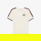 Lacoste Kadın Slim Fit Bisiklet Yaka Renk Bloklu Krem T-Shirt