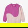 Lacoste Çocuk Bisiklet Yaka Renk Bloklu Pembe Sweatshirt