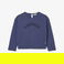 Lacoste Kız Çocuk Uzun Kollu Bisiklet Yaka Baskılı Mor T-Shirt