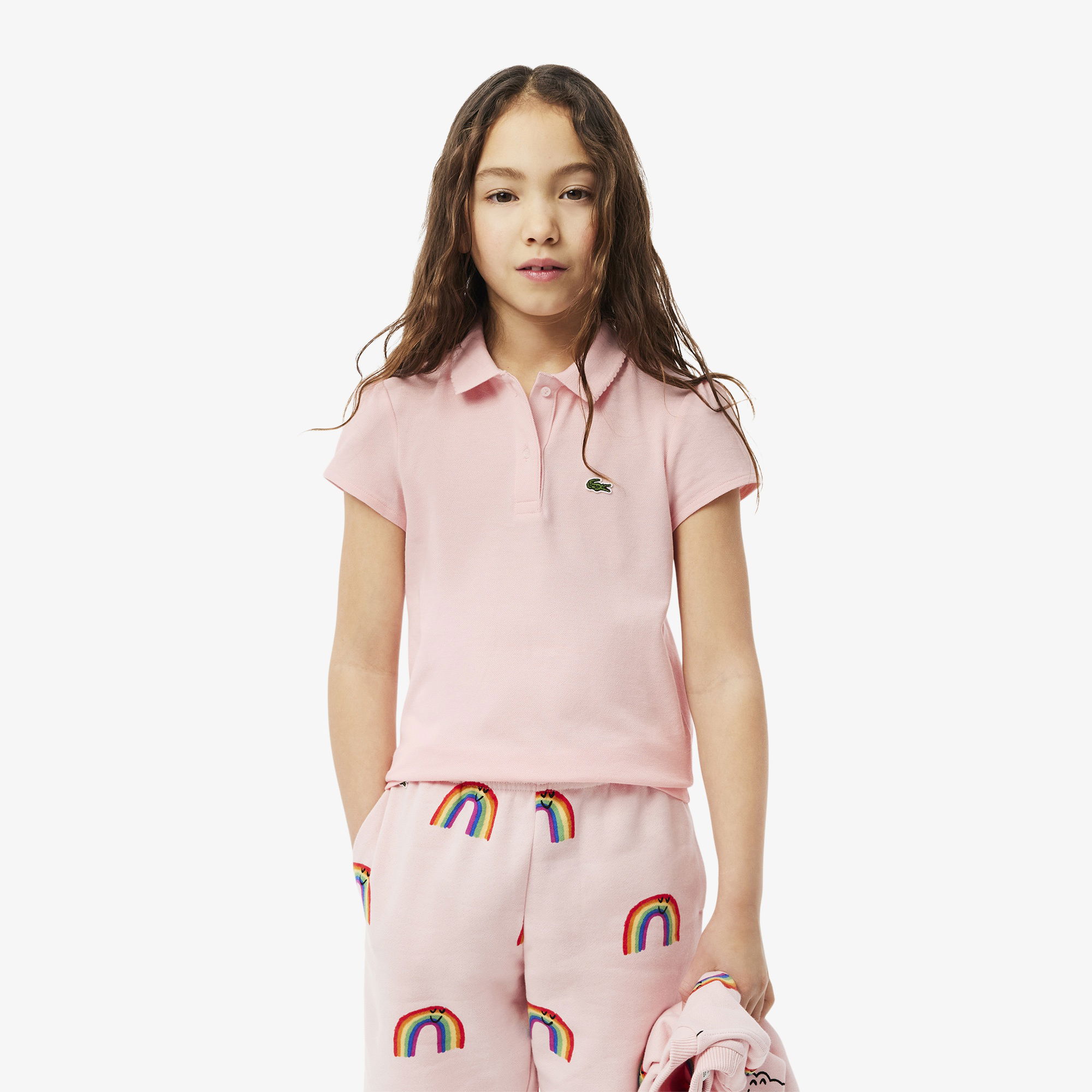 Lacoste Kız Çocuk Pembe Polo