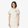 Lacoste Kadın Slim Fit Bisiklet Yaka Renk Bloklu Krem T-Shirt