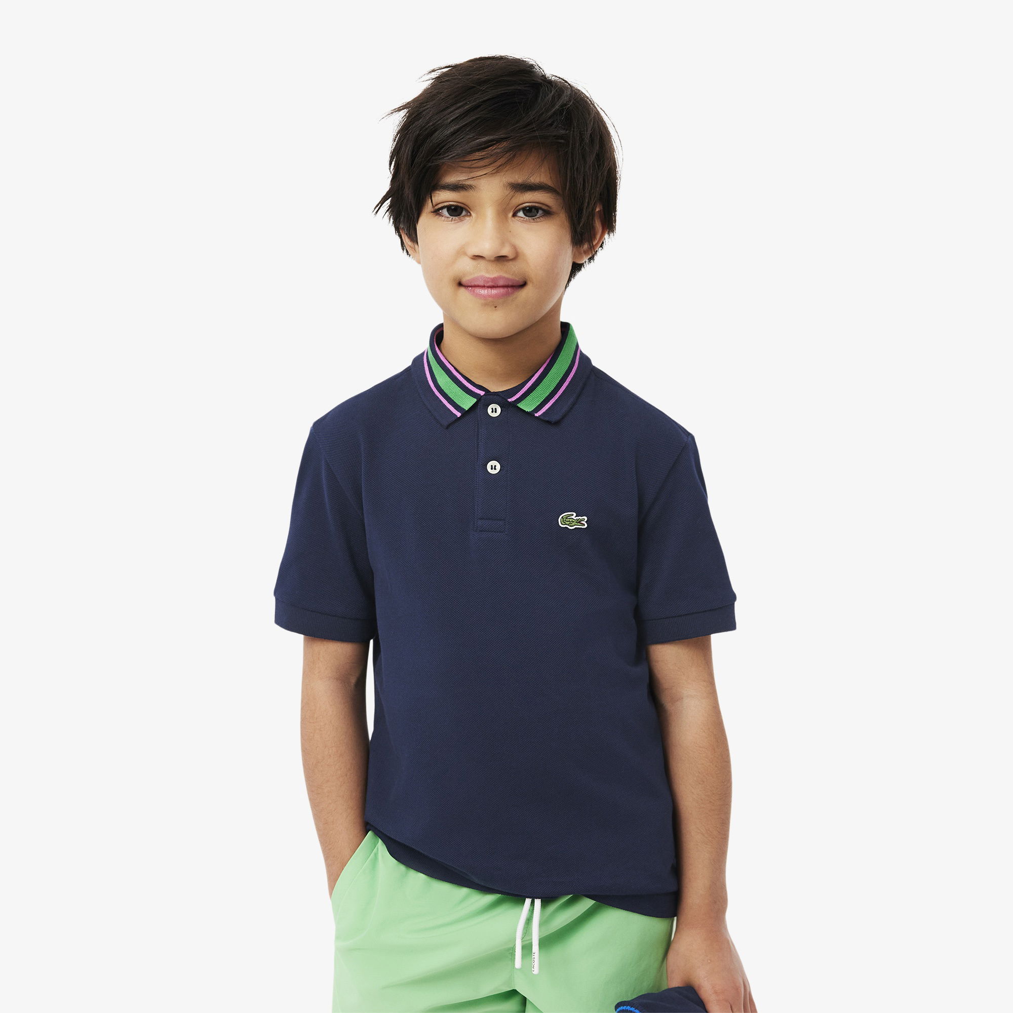 Lacoste Çocuk Lacivert Polo