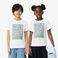 Lacoste Çocuk Bisiklet Yaka Baskılı Beyaz T-Shirt