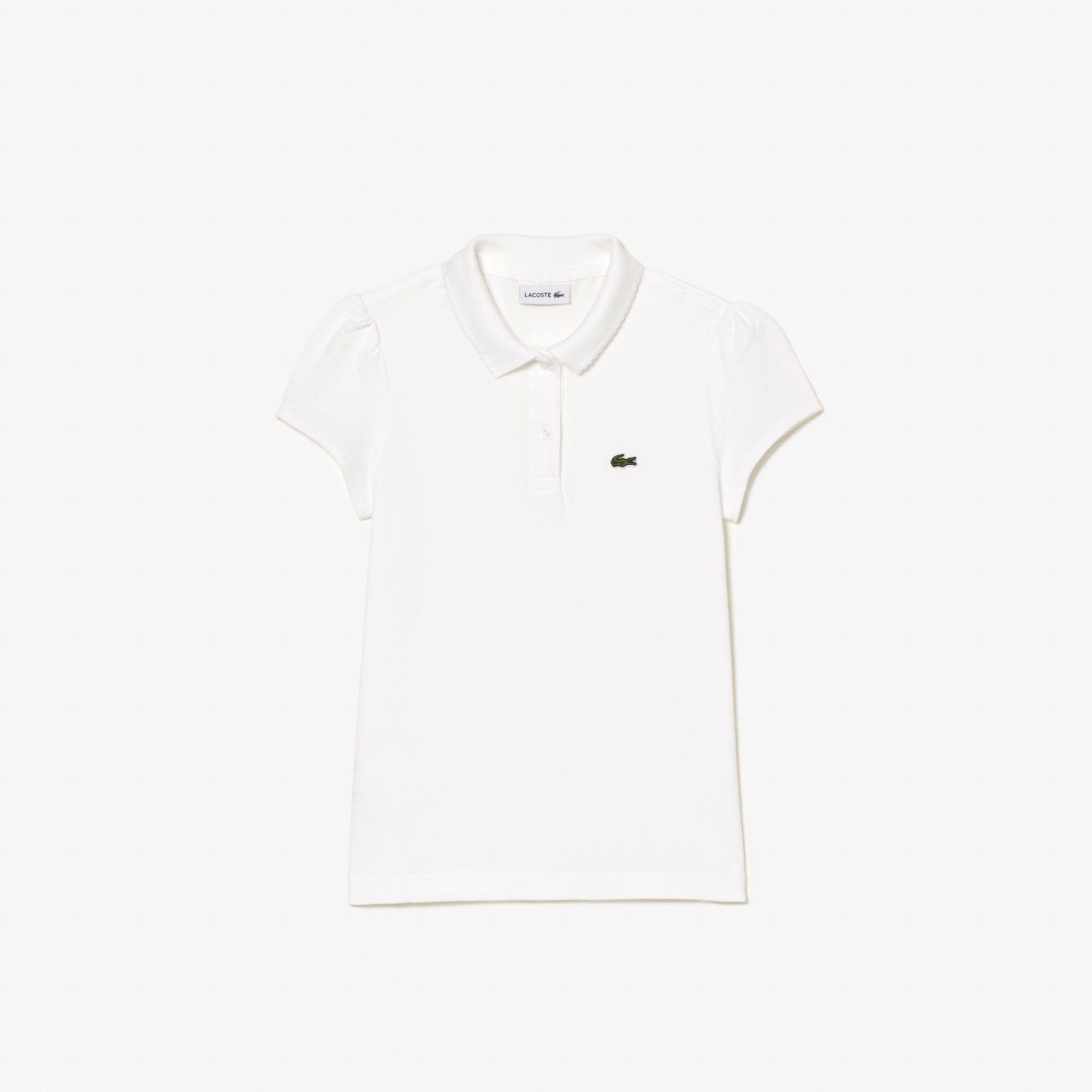 Lacoste Kız Çocuk Beyaz Polo