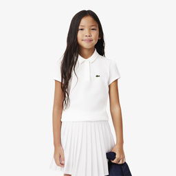 Lacoste Kız Çocuk Beyaz Polo Beyaz