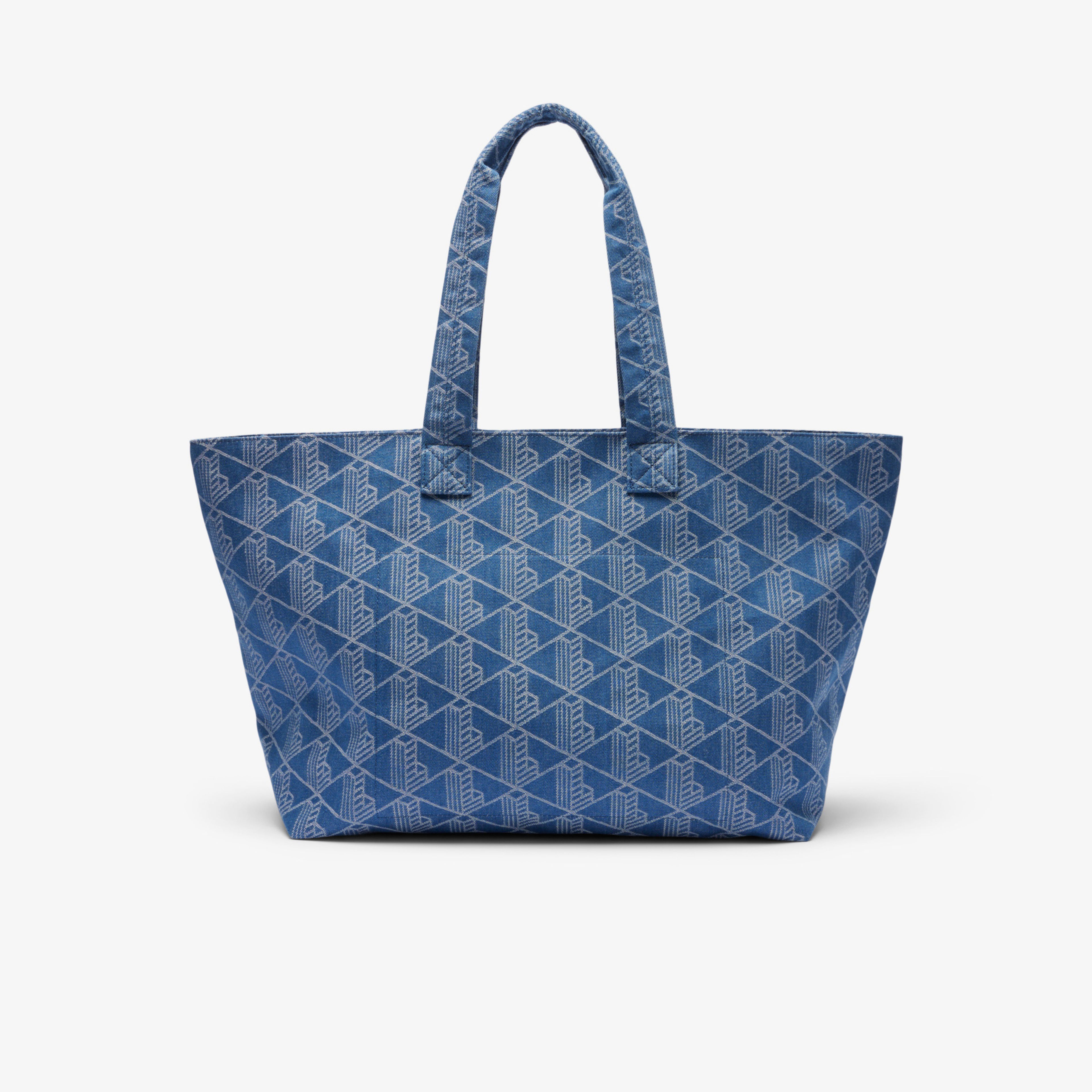 Lacoste Unisex Monogram Mavi Omuz Çantası