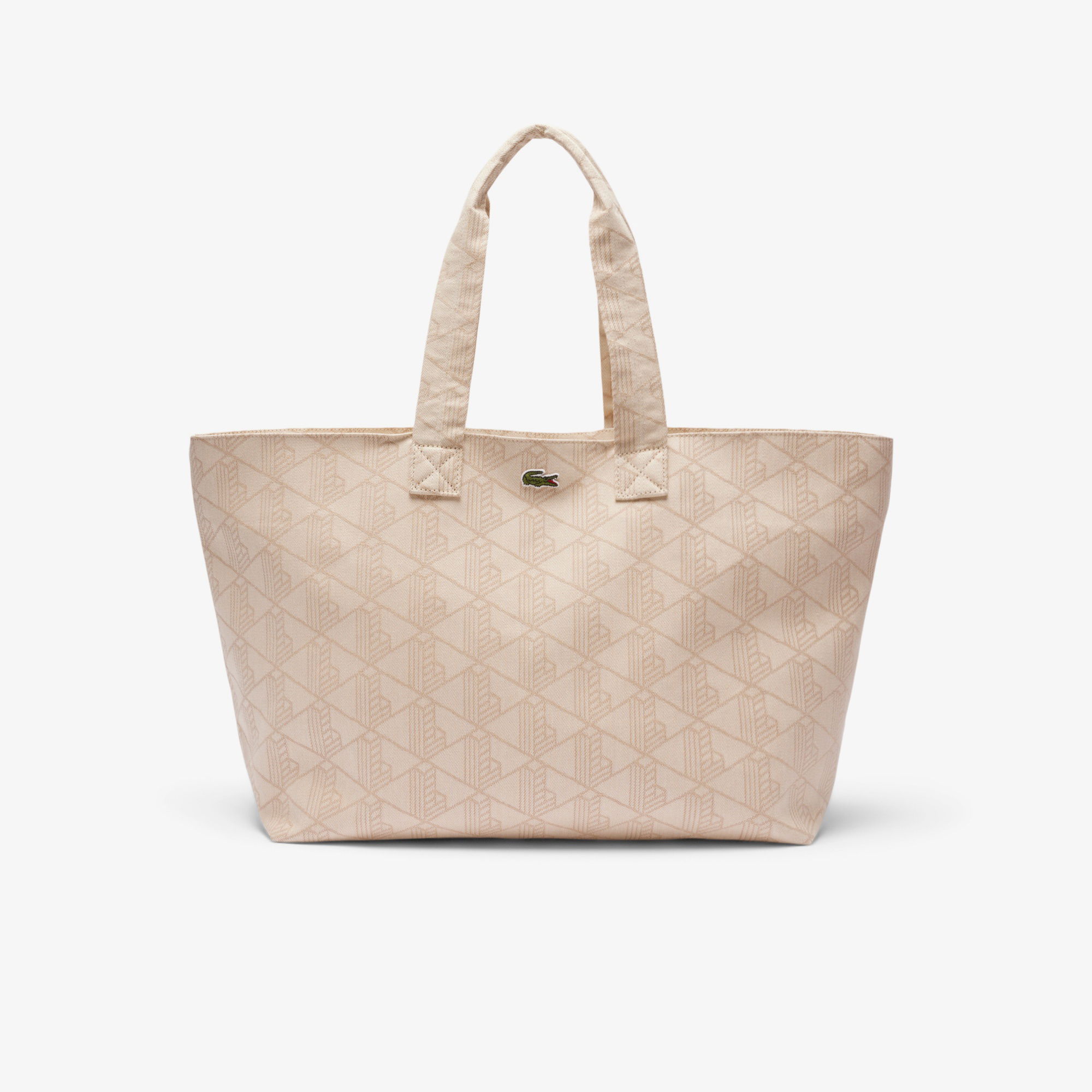 Lacoste Unisex Monogram Bej Omuz Çantası