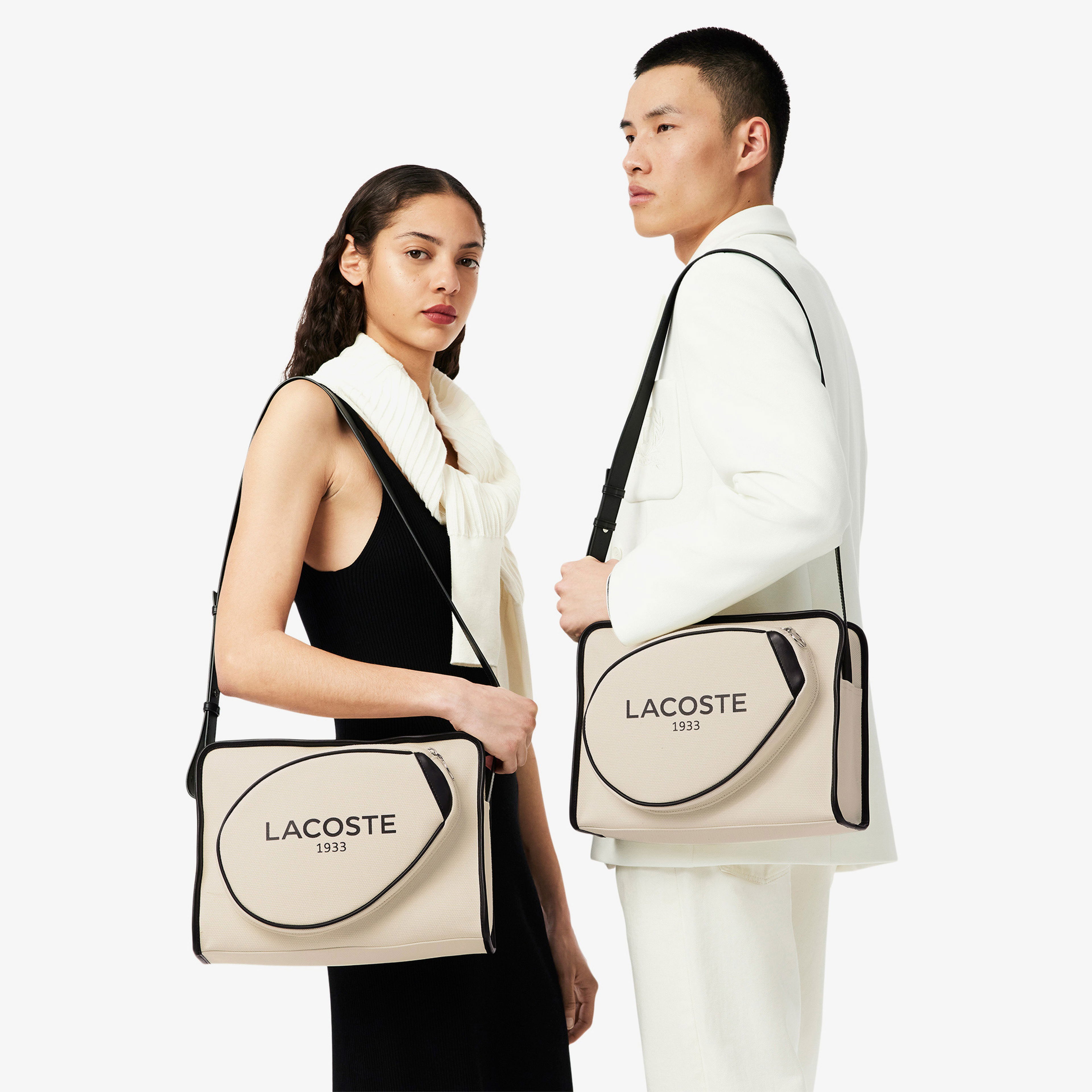 Lacoste Heritage Unisex Bej Postacı Çantası