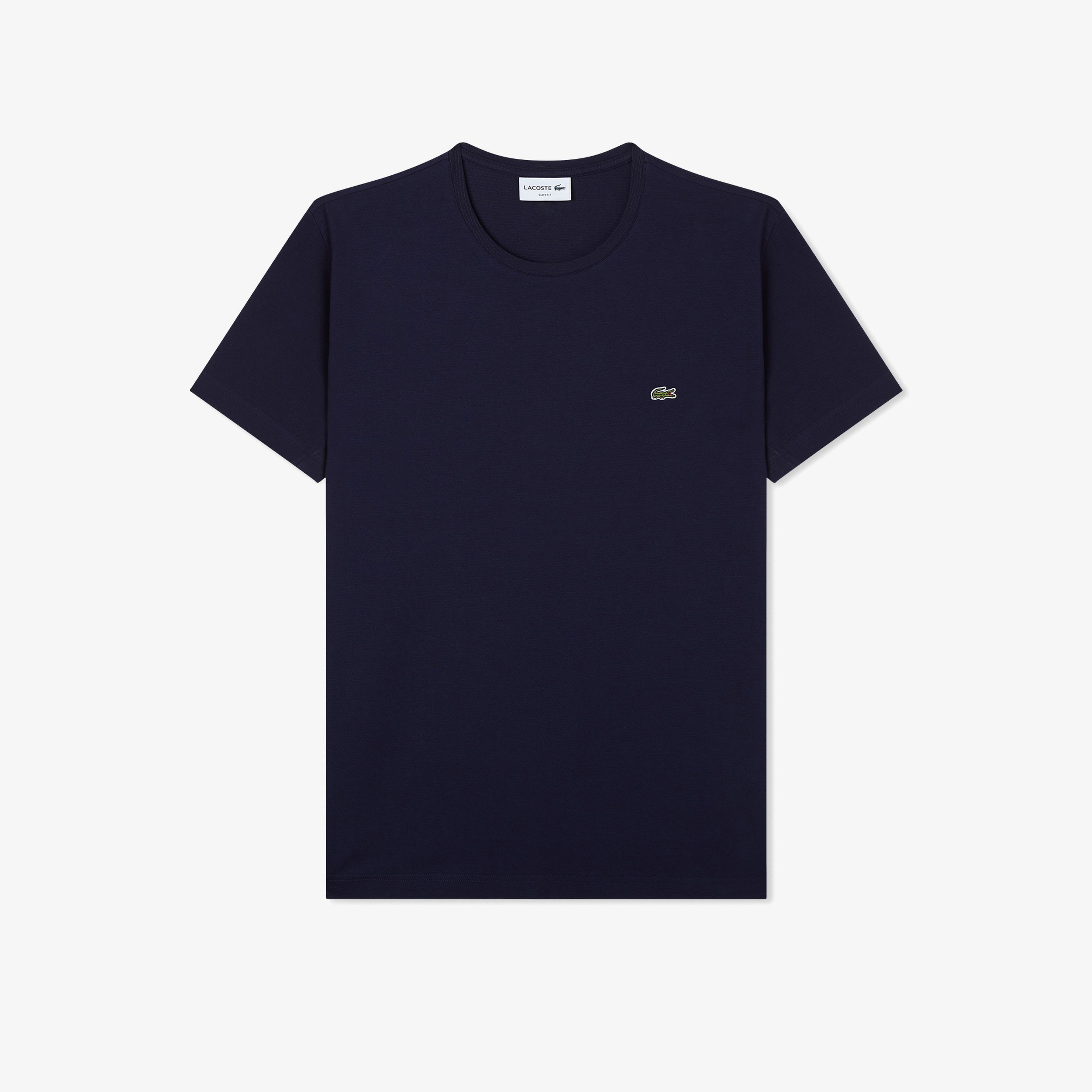 Lacoste Erkek Slim Fit Bisiklet Yaka Lacivert T-Shirt