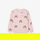 Lacoste Çocuk Bisiklet Yaka Desenli Pembe Sweatshirt