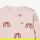 Lacoste Çocuk Bisiklet Yaka Desenli Pembe Sweatshirt