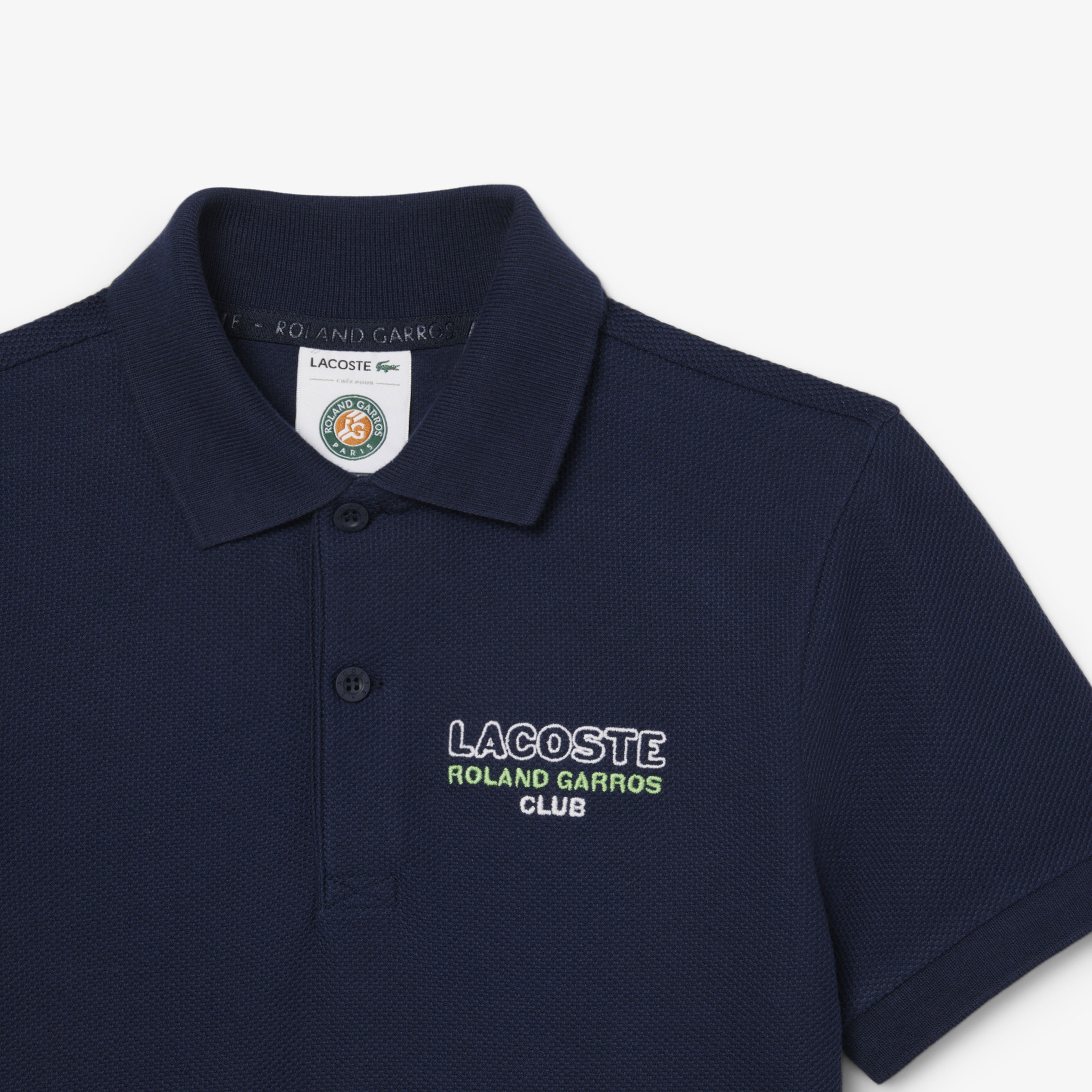 Lacoste Rolland Garros Çocuk Baskılı Lacivert Polo