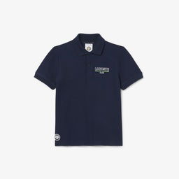Lacoste Rolland Garros Çocuk Baskılı Lacivert Polo Lacivert