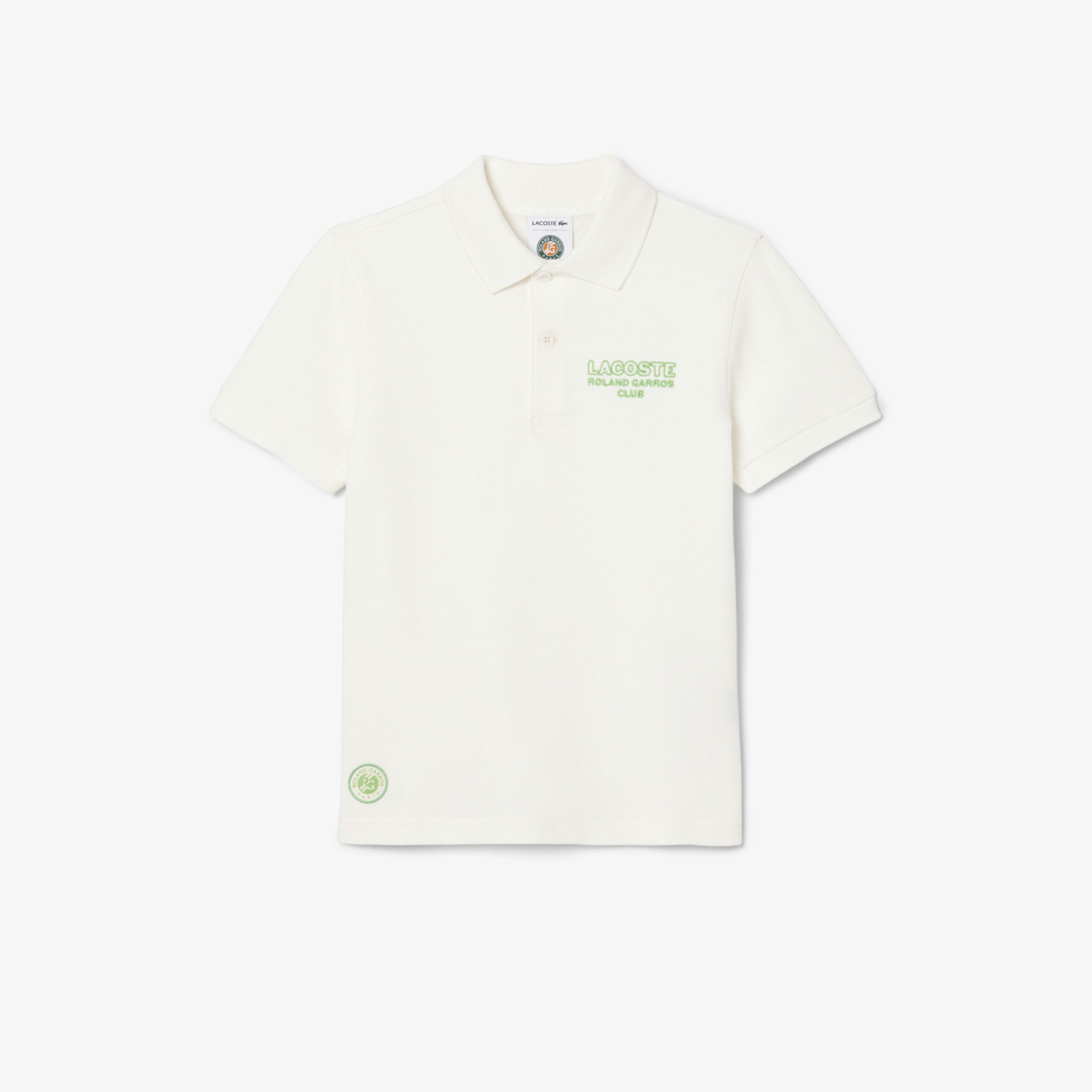 Lacoste Rolland Garros Çocuk Baskılı Siyah Polo