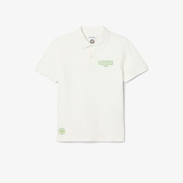 Lacoste Rolland Garros Çocuk Baskılı Siyah Polo Siyah