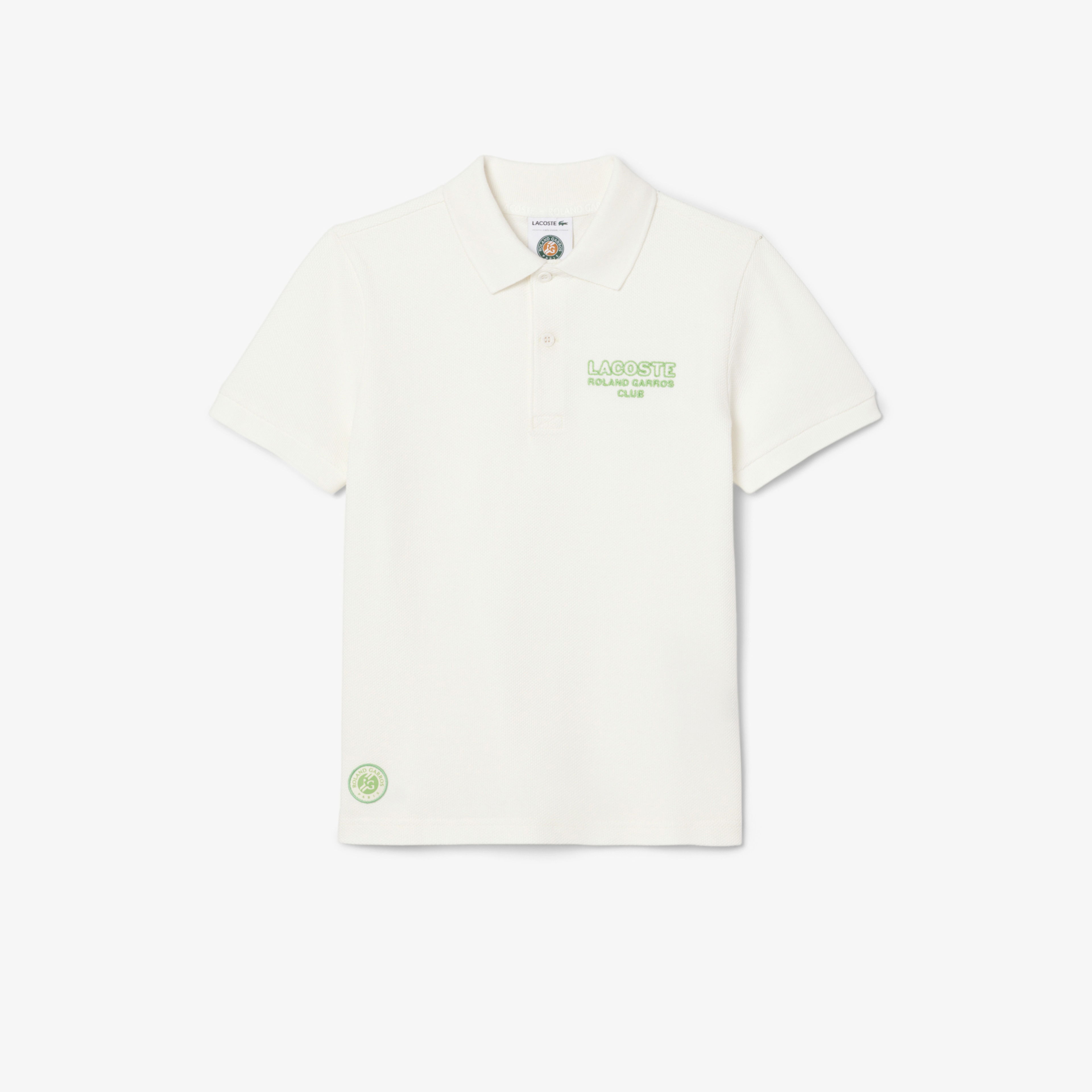 Lacoste Rolland Garros Çocuk Baskılı Siyah Polo