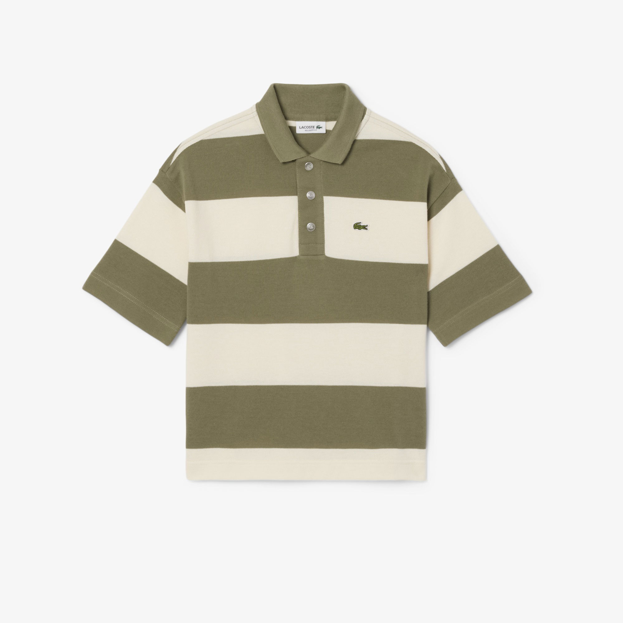 Lacoste Çocuk Çizgili Beyaz Polo