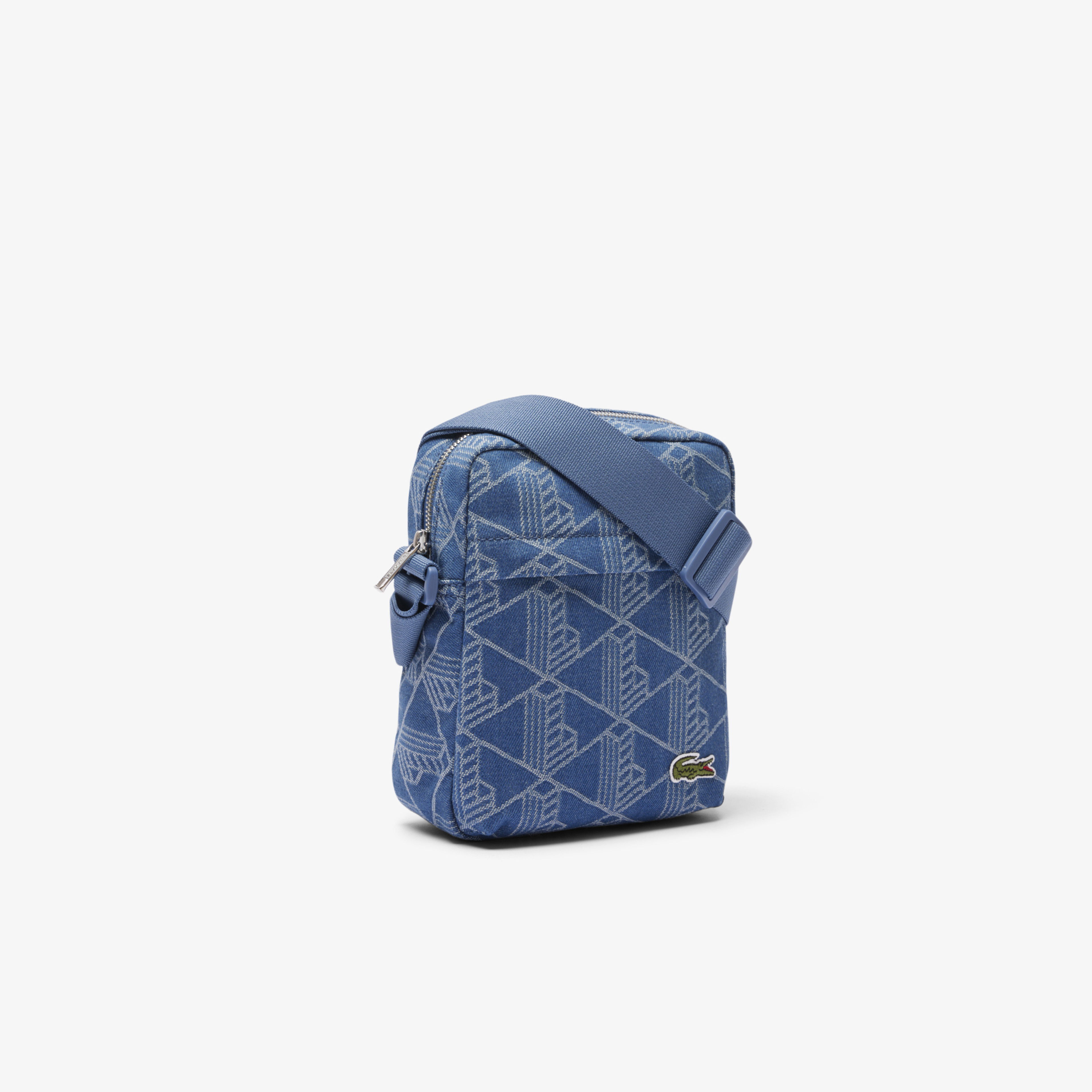 Lacoste Neocroc Unisex Monogram Mavi Postacı Çantası