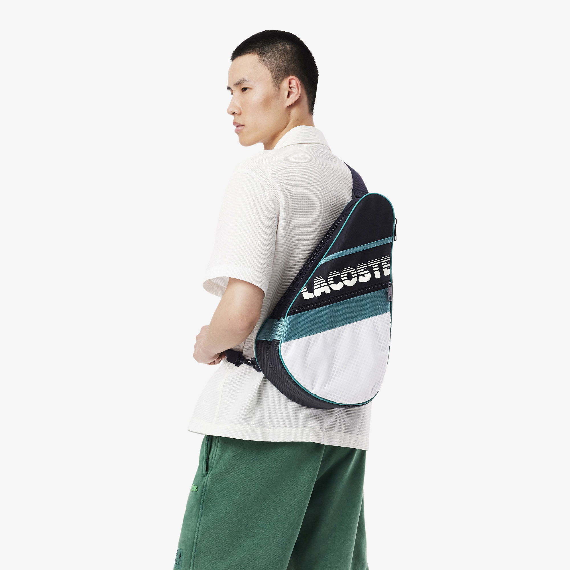 Lacoste Brewen Erkek Renk Bloklu Lacivert Tenis Çantası