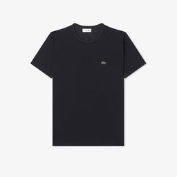 Lacoste Erkek Slim Fit Bisiklet Yaka Siyah T-Shirt Siyah