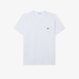 Lacoste Erkek Slim Fit Bisiklet Yaka Beyaz T-Shirt Beyaz