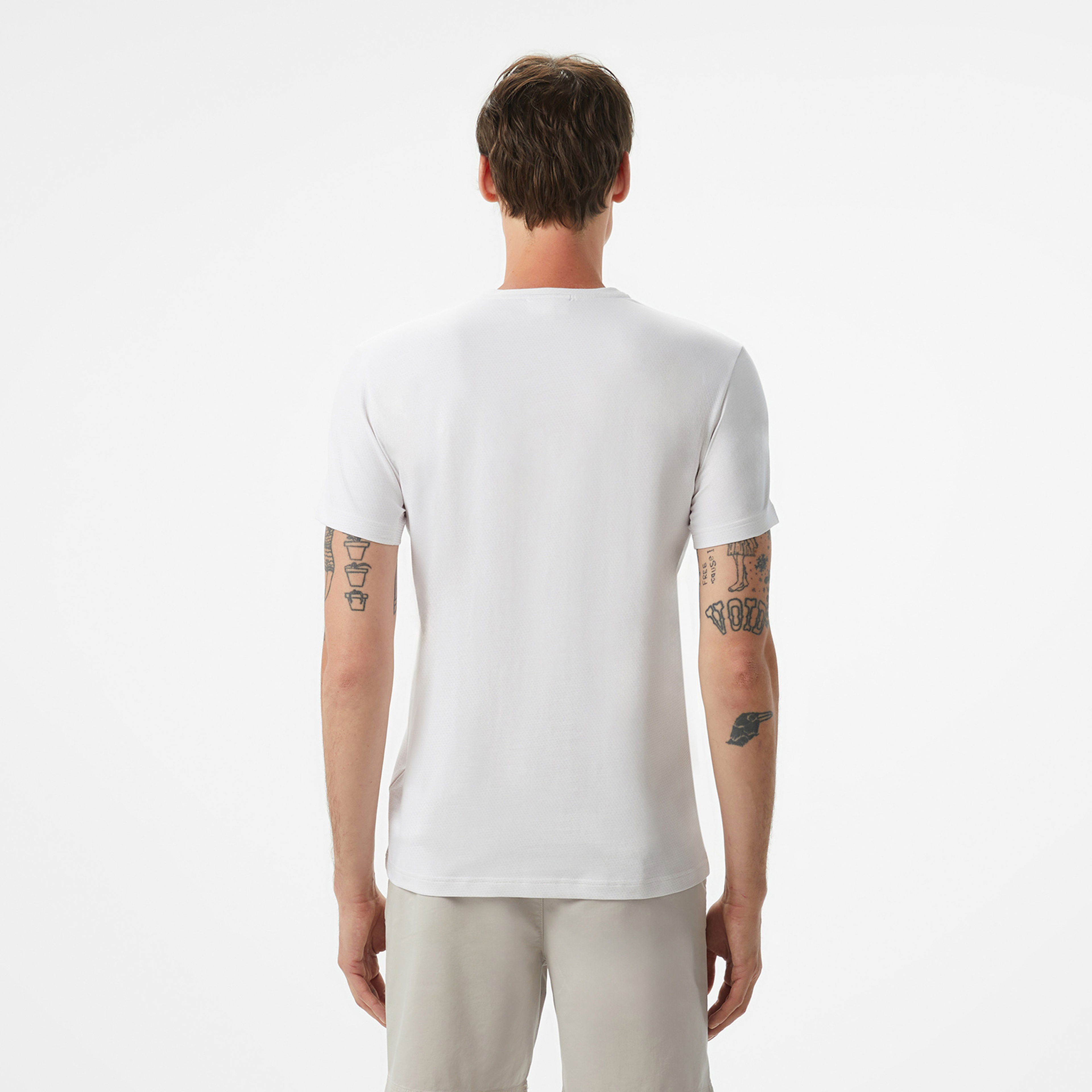 Lacoste Erkek Slim Fit Bisiklet Yaka Lacivert T-Shirt