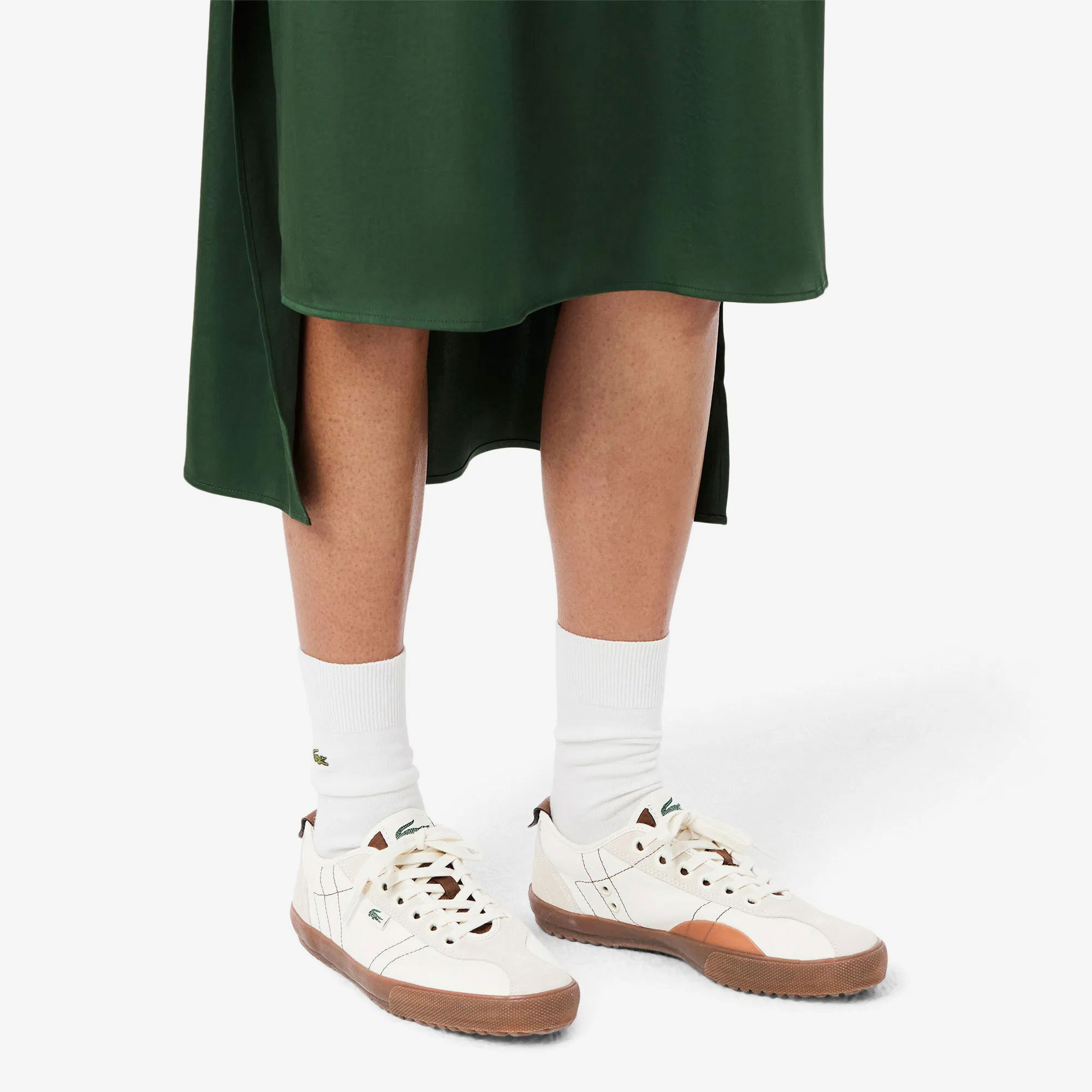 Lacoste Backslam Kadın Krem Sneaker